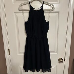 Lush NWT Black Cinched Waist Dress size Medium
